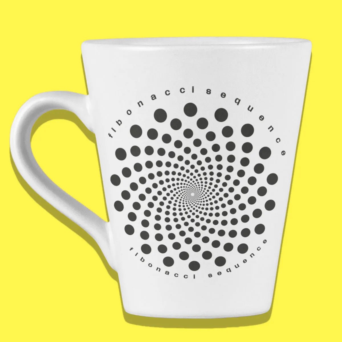 Mug with Fibonacci Sequence Black Logo 12oz - Mind F Fatigue